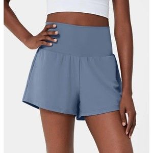 Halara Super High Waisted Back Pocket & Side Hidden Pocket 2-in-1 Yoga Shorts XS
